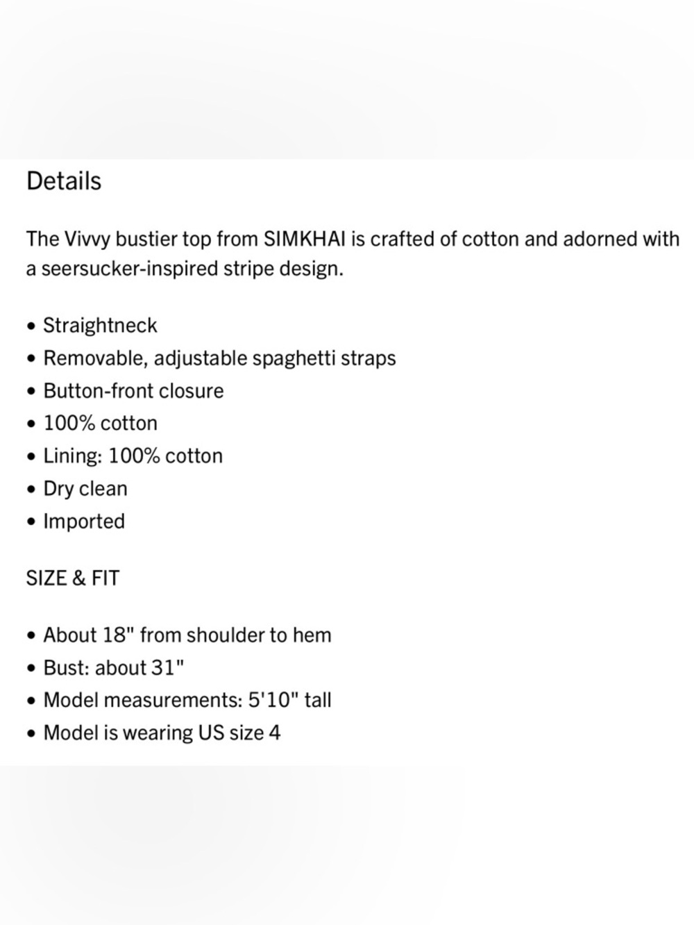 SIMKHAI Vivvy Bustier Top - Picture 13 of 16